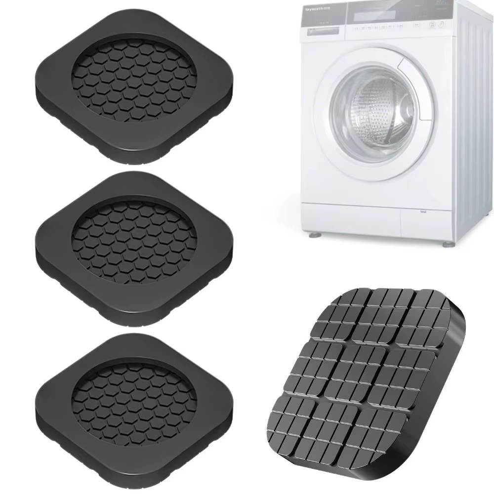 4Pcs Anti Slip Washer Anti Vibration Feet Pad Silent Dampers Shock-absorbing Washing Machine Foot Pad Heightening