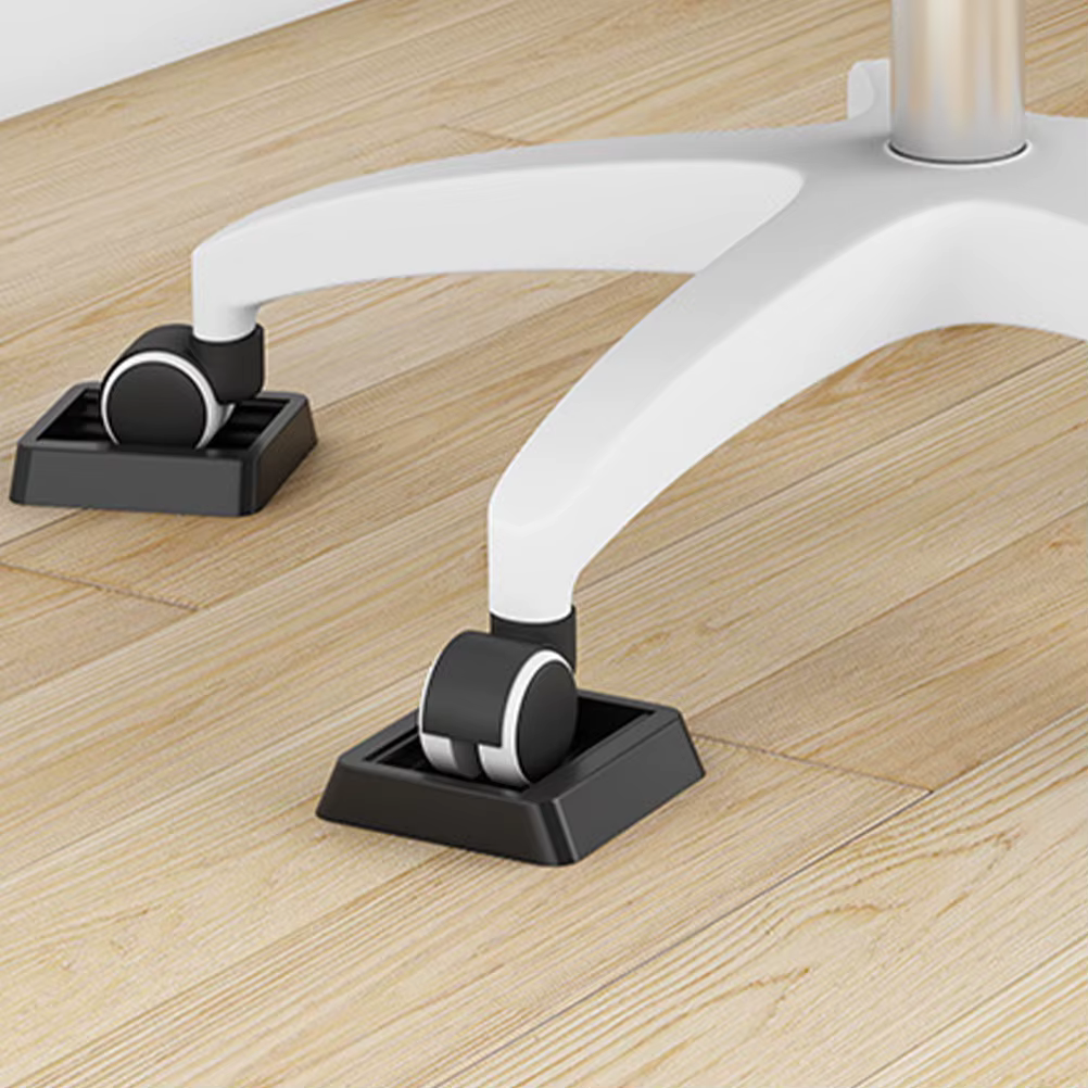 5pcs TPU Wheel Stoppers for 50x64mm Chairs Anti Caster Pads Furniture Floor Protectors Black Home Office Use