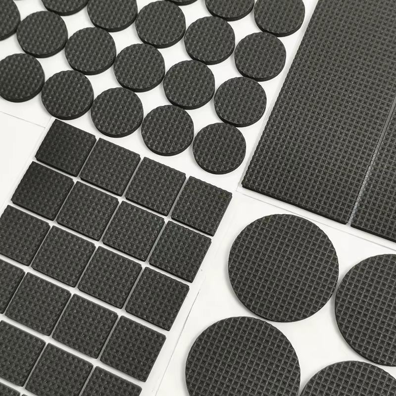 Anti-noise Self Adhesive Furniture Leg Feet Rug Felt Pads Anti Slip Mat Bumper Damper For Chair Table Protector Hardware Black