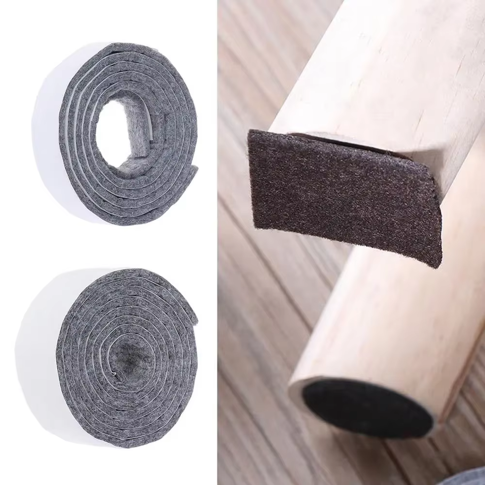 Table Chair Leg Protection Felt Self-adhesive Thickening Felt Foot Pad Cover Shock Absorber Mute Mat Protective Sofa Floor Pad