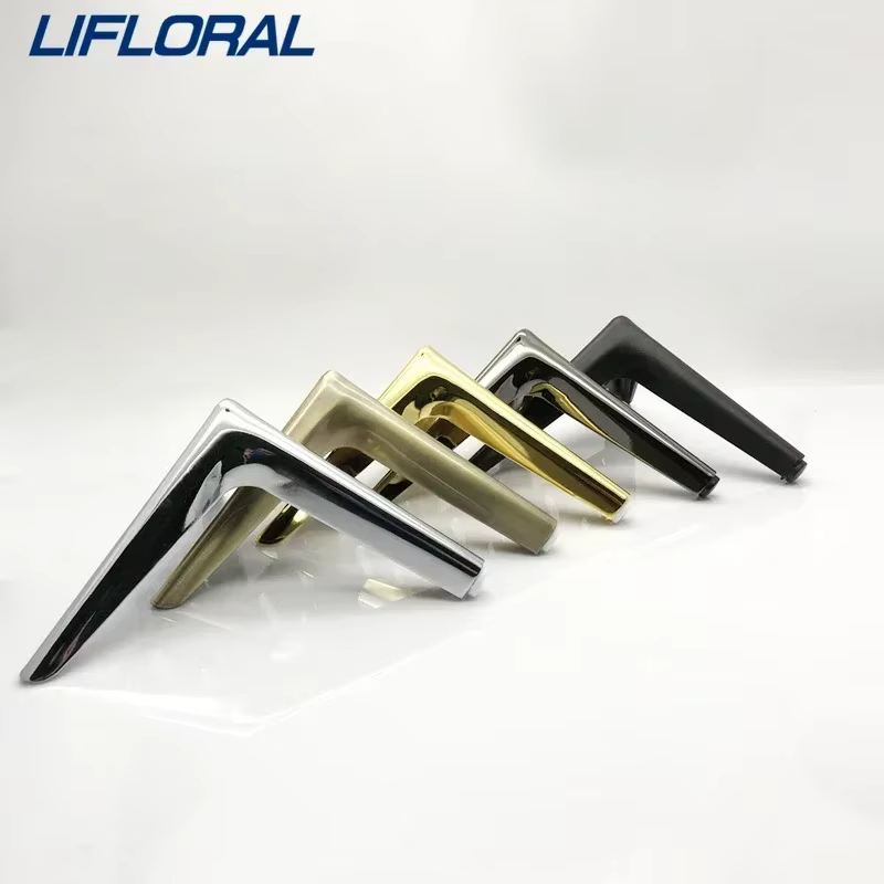 4Pcs/Set Furniture Feet For TV Cabinet Sofa Coffee Table Bathroom Cabinet Drawer Cabinet Leg Metal Support Feet Load 800KG
